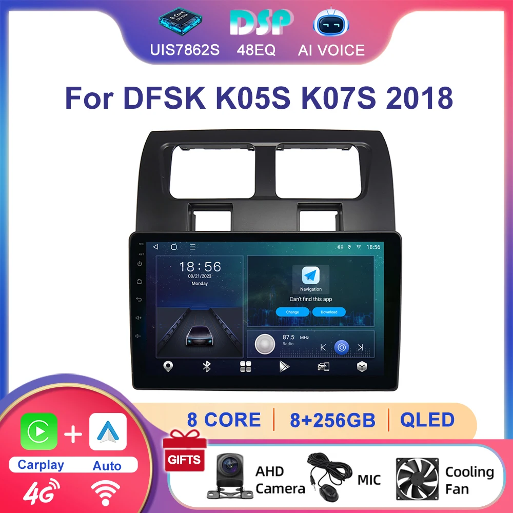 

9 Inch Android Car Radio IPS Screen Car Dvd Player Wireless Carplay Android Auto Stereo Gps Navigation for DFSK K05S K07S 2018