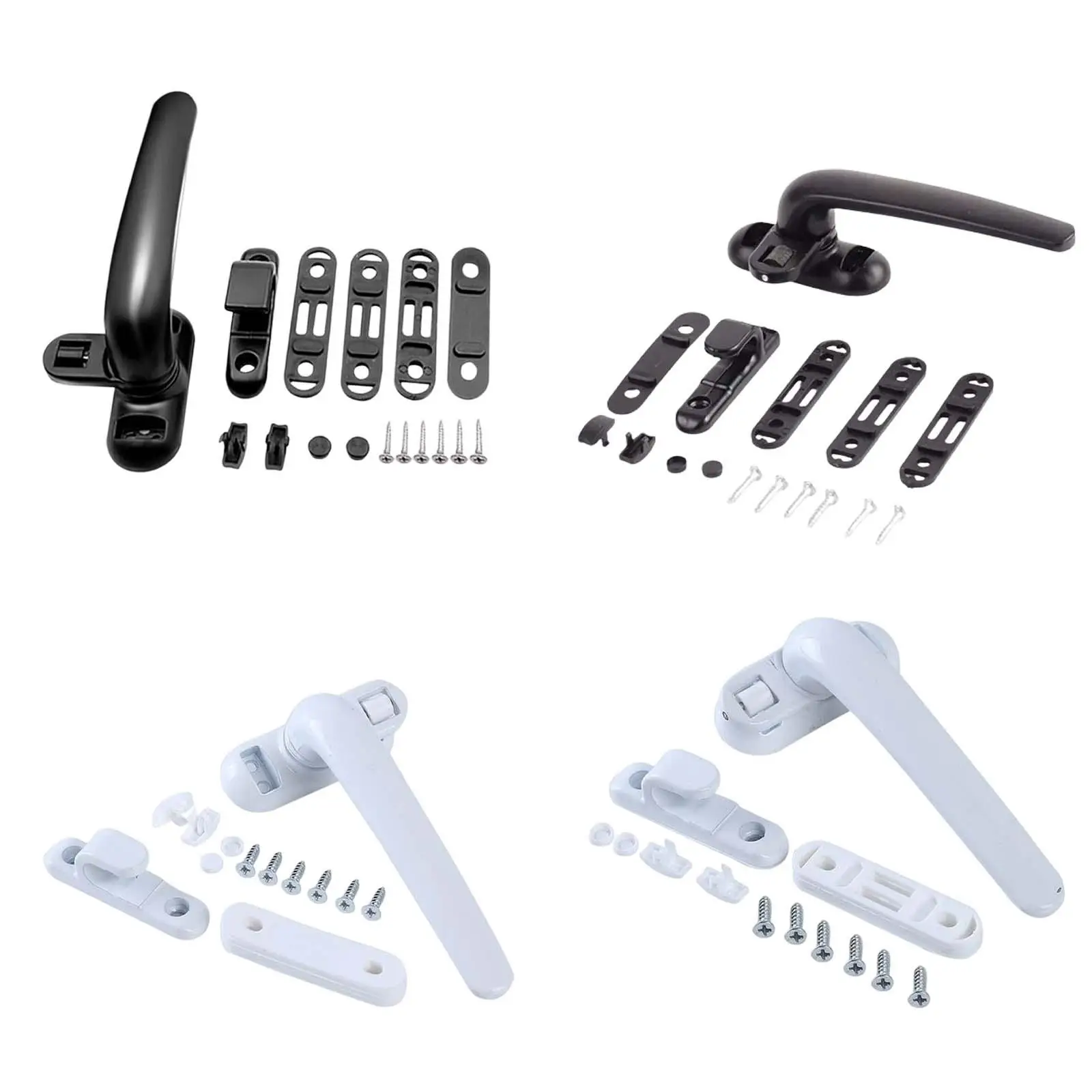 Universal Casement Locking Handle, Aluminum Alloy with Lock, Handle Window Handles for Door Window