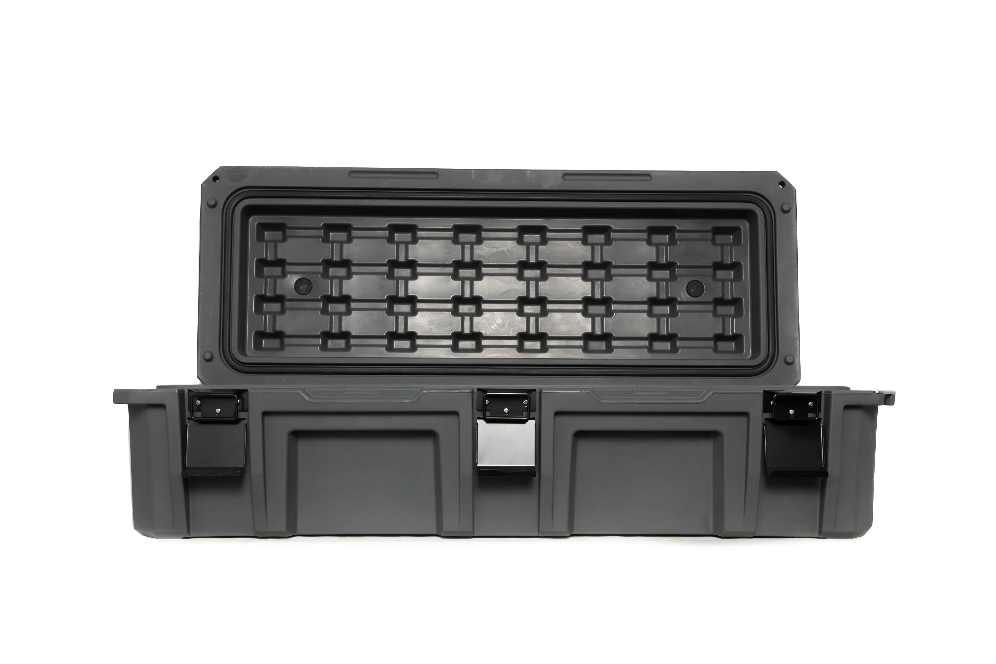 QBT 110L Outdoor Shockproof ODM Long Rolling Rugged 75L Roof Luggage Rack Cargo Box