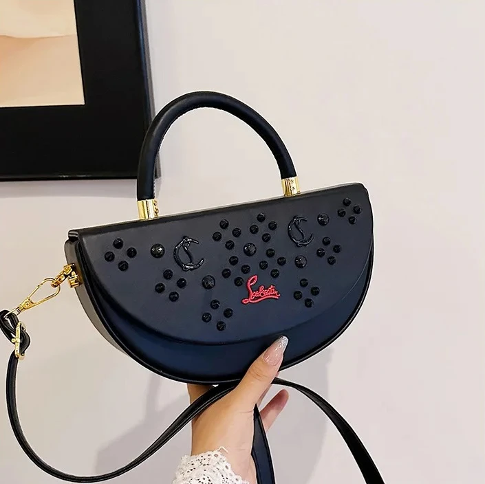 

Winter Hot-selling Fashion Trend Semi-round Bag Designer Luxury Nail Handbag Women High-end Texture Underarm Ladies Shoulder Bag