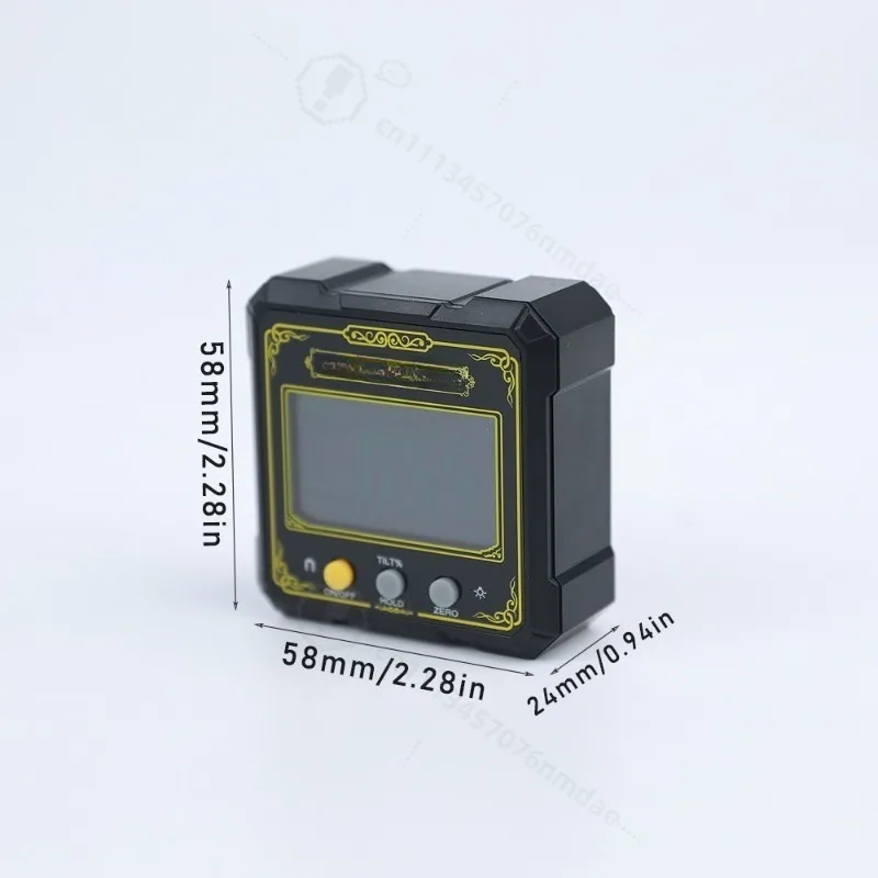 Chinese Style Digital Inclinometer Magnetic Angle Box Electronic Level Ruler Workshop Woodworking Angle Measuring Gauge