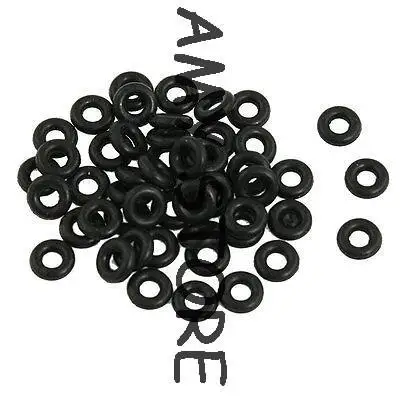 50 Uds. Arandela de sello de aceite de juntas tóricas NBR negras 7mm x 3mm x 2mm