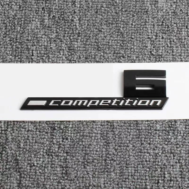 Giossy Black 3D ABS COMPETITION ABS Emblem Thunder Edition For BMW M1 M2 M3 M4 M5 M6 M8 Car Trunk Badge Sticker