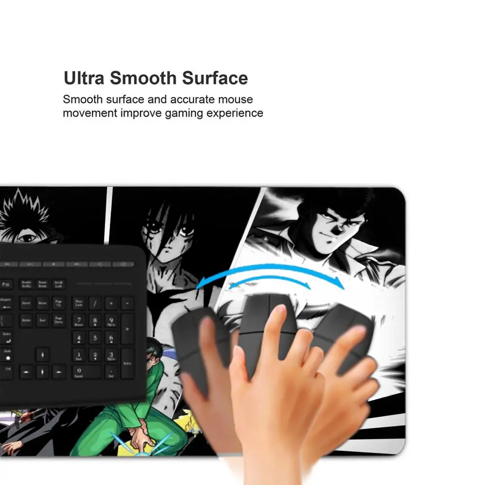 YuYu Hakusho Anime Mouse Pad Keyboard Mousepad large 1200X600 mm Desk Mat PC Gamer Office Carpet Home Table pad