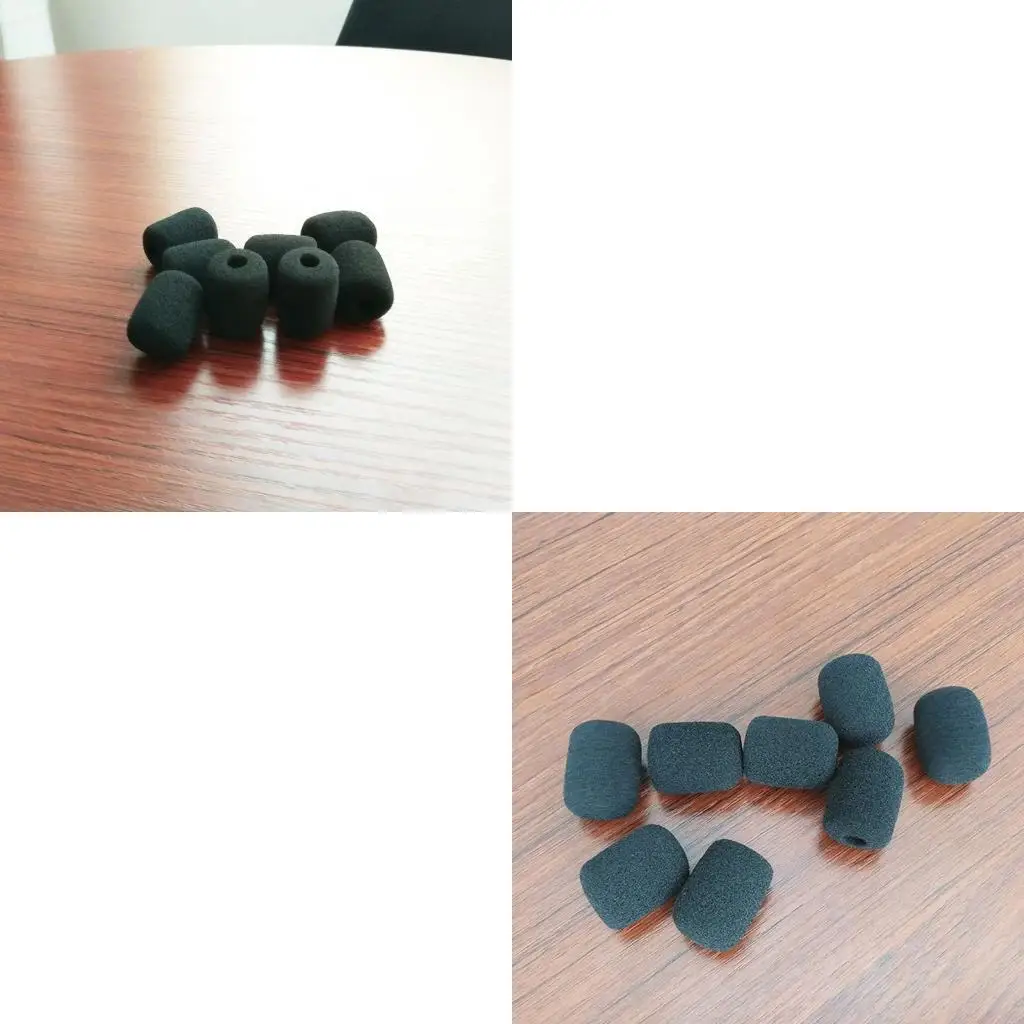 J1HD 5pcs سماعة الميكروفون الأسود رغوة الزجاج الأمامي غطاء الميكروفون
