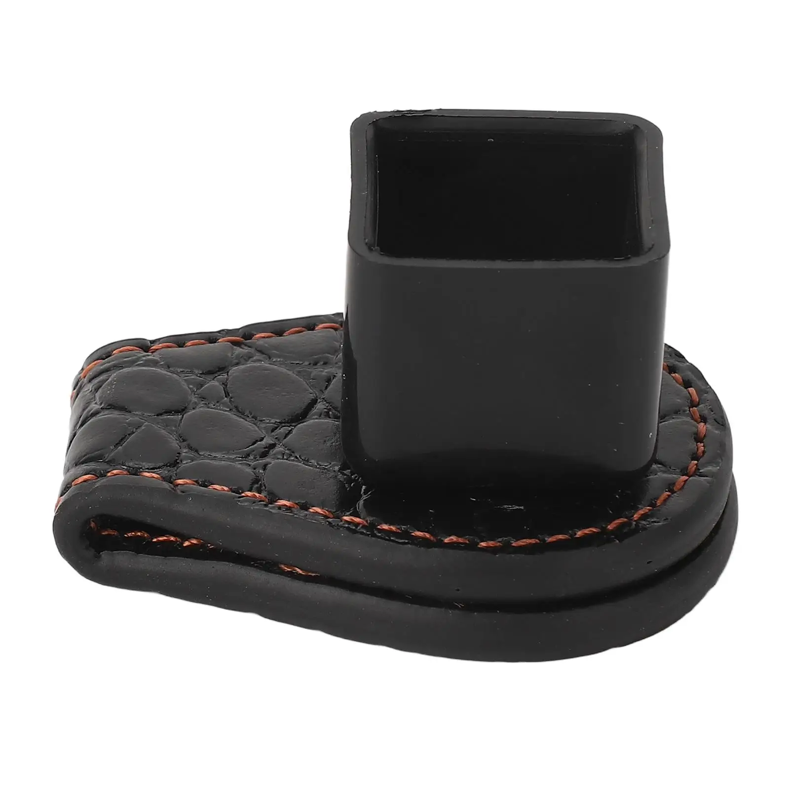 Lightweight Octagonal Billiard Chalk Holder - Leather & Aluminum Alloy, Easy to Clean, Durable & Wearproof for home Use