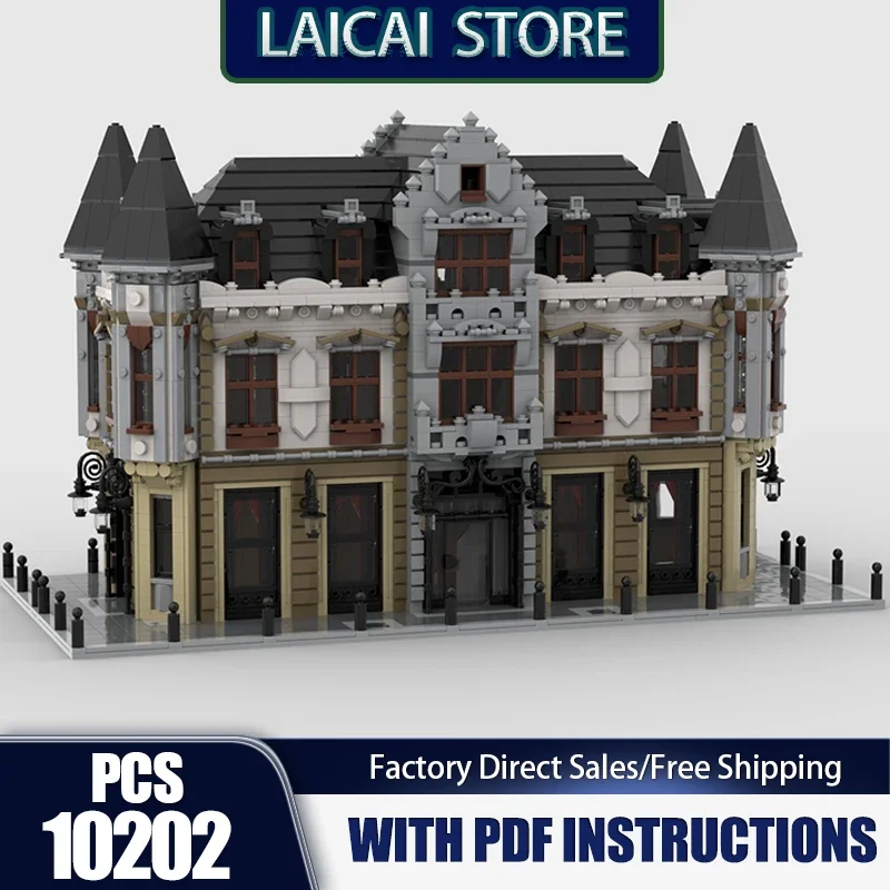 Street View Model Moc Building Bricks Town House ​​​​​​​Model Technology Modular Blocks Gift Christmas Toys DIY Sets Assembly