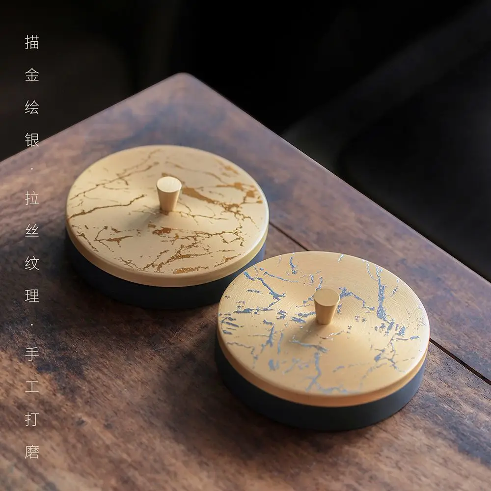 HVV Gilded Inkstone, Raw Stone, Hotpot Inkstone, Yushan Ribbed Inkstone, Grindable Ink, Ink Cartridge, Round Ink Ingot Stone