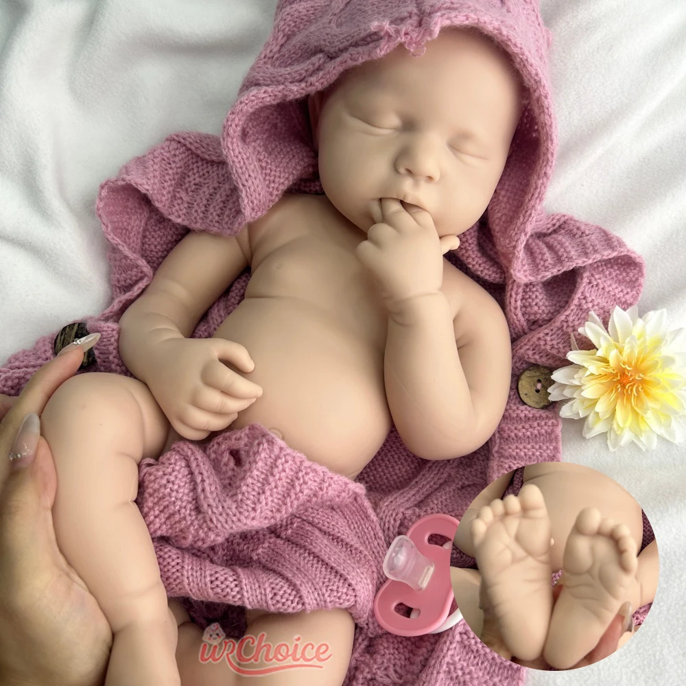 

50 см силиконовая кукла Loulou Reborn с открытым ртом для девочек/мальчиков, реалистичная водонепроницаемая художественная модель ручной работы, идеально подходящая для рисования художников