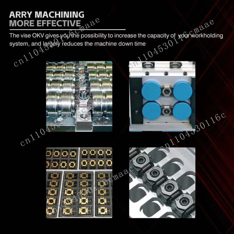 One-way clamping numerical control fixture Milling machine accessories Vise M6 fixture Suitable for 5-axis numerical  machining