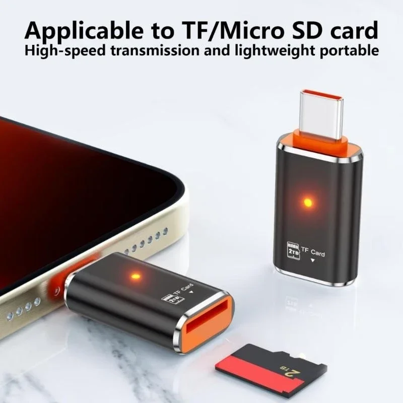 USB2.0タイプCからMICROSDS TFSアダプターOTGカードリーダーのカード読者メモリカードリーダー電話ラップトップのメモリカードリーダー