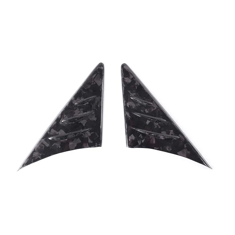 100%Real Carbon Fiber For Toyota Supra A90 2019-2022 Rearview Mirror Side Triangle Spoiler Trim Sticker Car Exterior Accessories