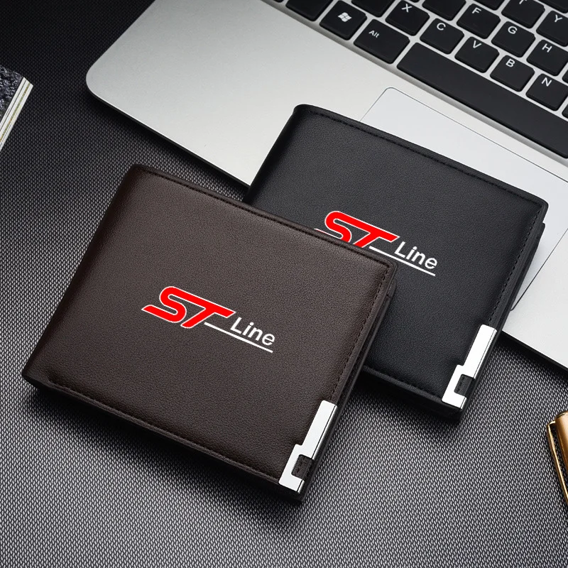 

Car Driver License Wallet Holder Business Card Cover Purse Bag For Ford ST-line Focus 2 3 Mondeo Ecosport Kuga Mk4 Fiesta Mk3