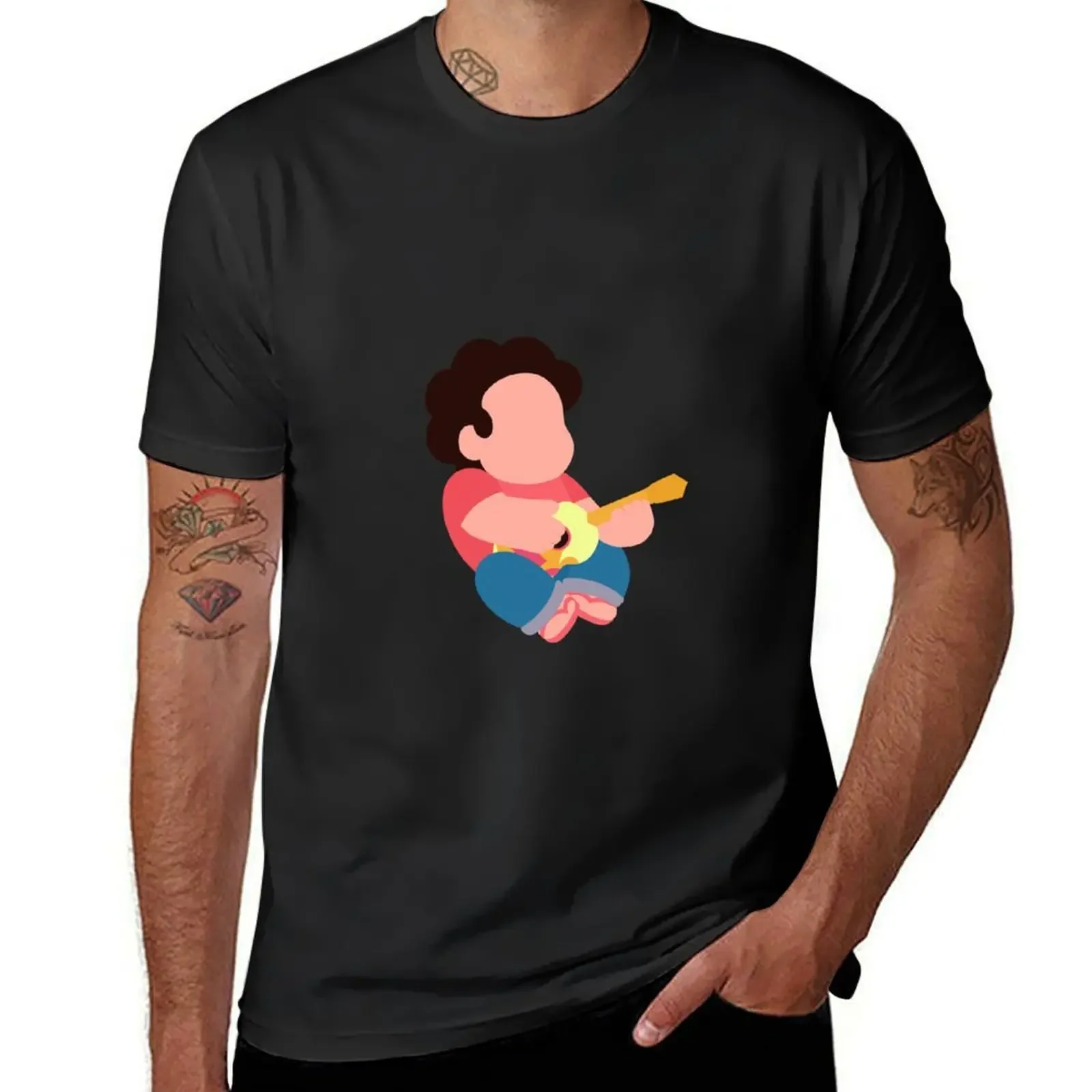 

Steven Universe playing Ukulele T-Shirt customizeds Aesthetic clothing luxury clothes men
