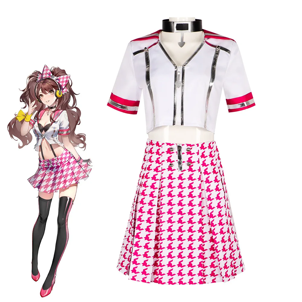 Kujikawa Rise Cosplay Anime Game Persona 4 Costume Wig Pink JK School Uniform Skirt Woman Lovely Carnival Christmas Party Suit