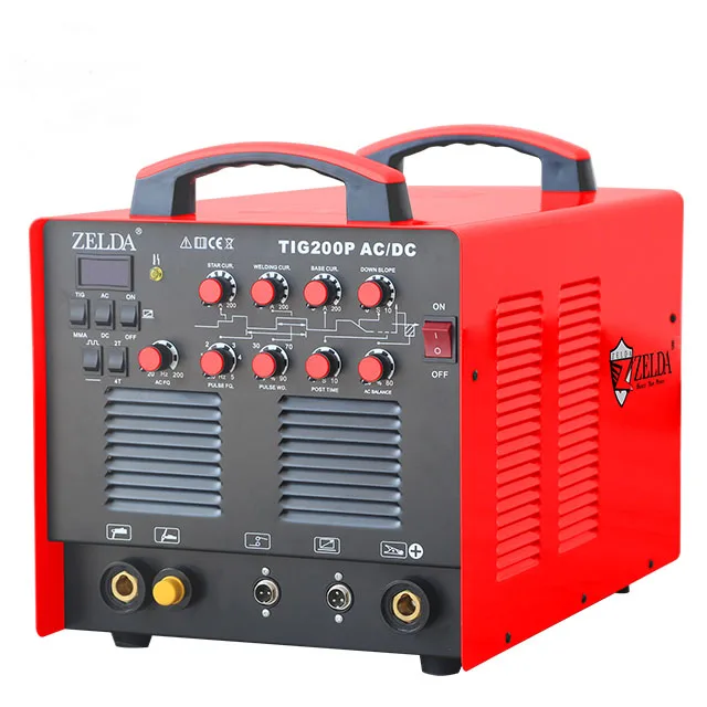 Zelda Portable High Quality Acdc Tig Welder Inverter Aluminum Tig Welding Machines 200amp