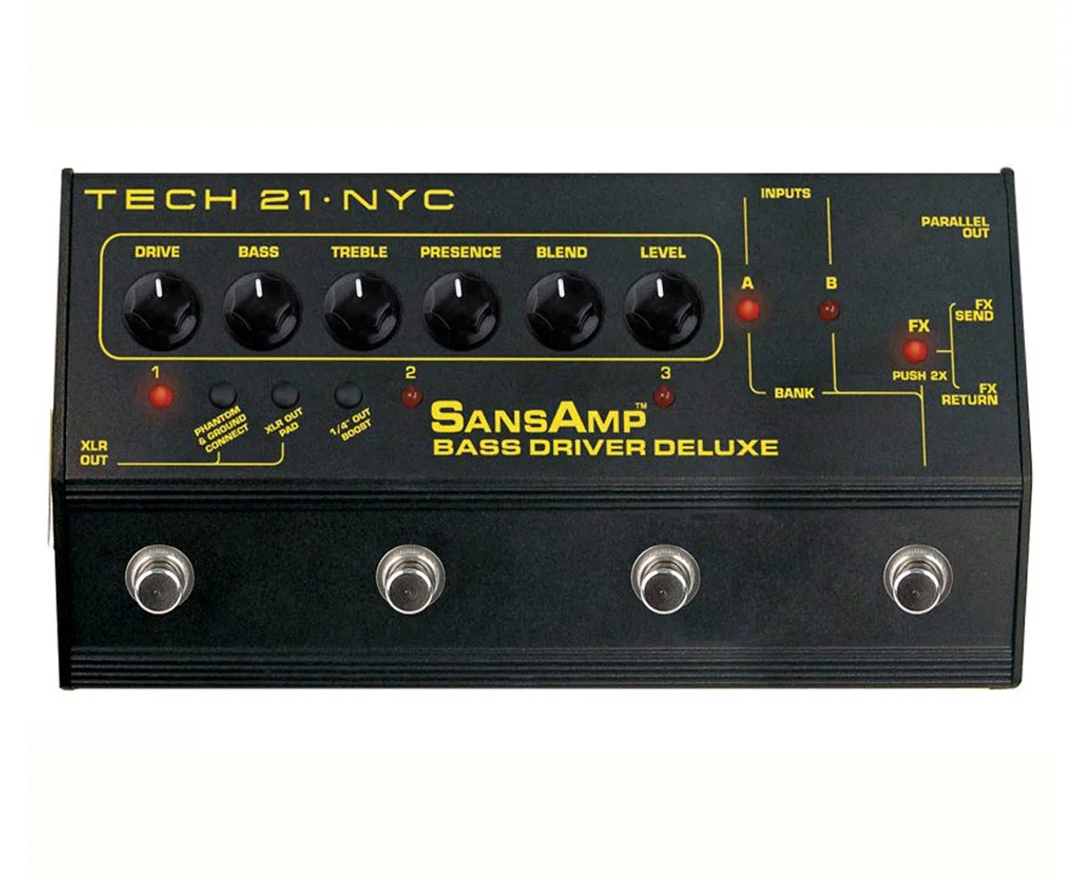 TECH21 Sansamp BASS Driver DeluxeBess Single Block Effector Speaker Simulation Box