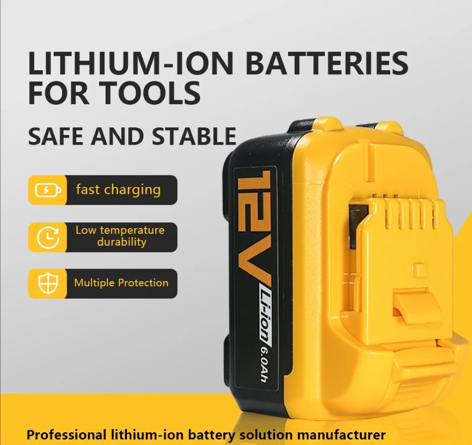 

For Dewalt 12V 6000mAh/6.0Ah li-ion battery, DCB120,DCB121,DCB122,DCB123,DCB126 DCB125, DCB124, DCD710 power tool battery