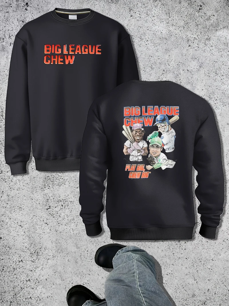 

Мужская высококачественная модная толстовка с длинными рукавами на осень и зиму 2025 года с круглым вырезом для мужчин и женщин.