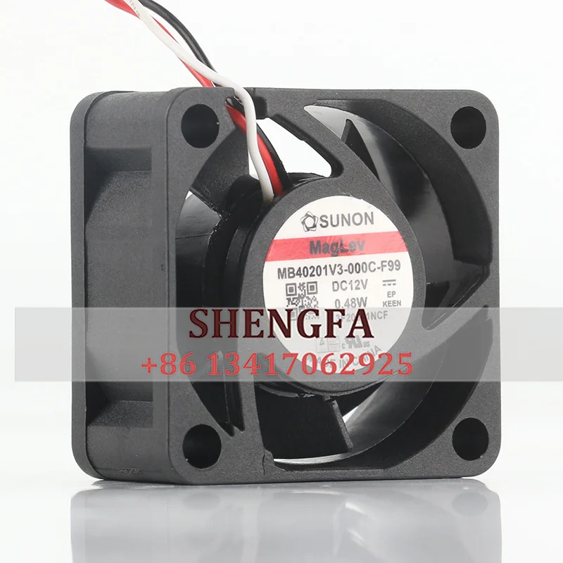 New SUNON 4020 DC12V  0.48W 4CM  cooling fan MB40201V3-000C-F99 40*40*20MM