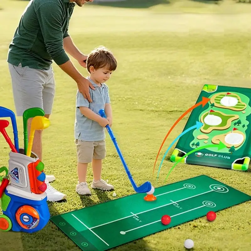 Set da golf sottile trasportabile Giocattolo per sport all aperta Piano Corrente continua Trasporto per Garden Beach