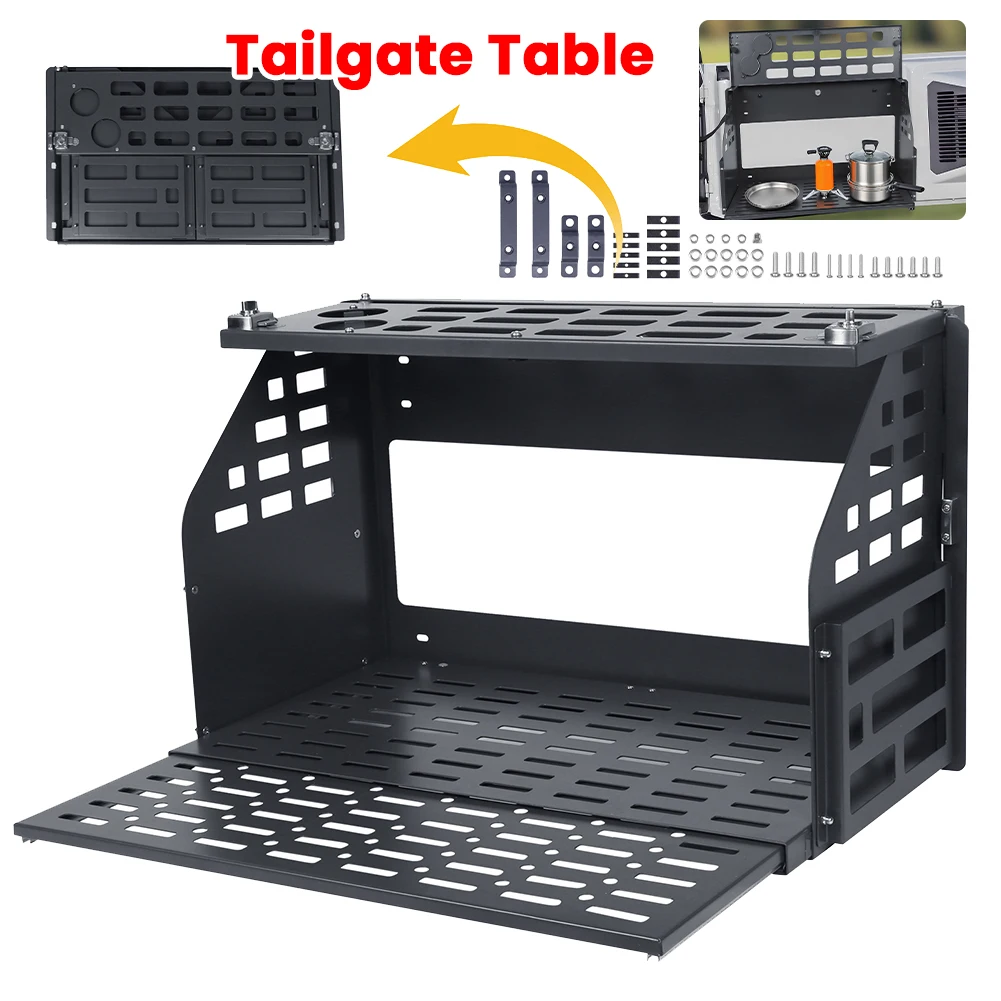 

Полка для хранения задней двери, грузовой держатель, складной стол, складная панель Molle для Ford Bronco