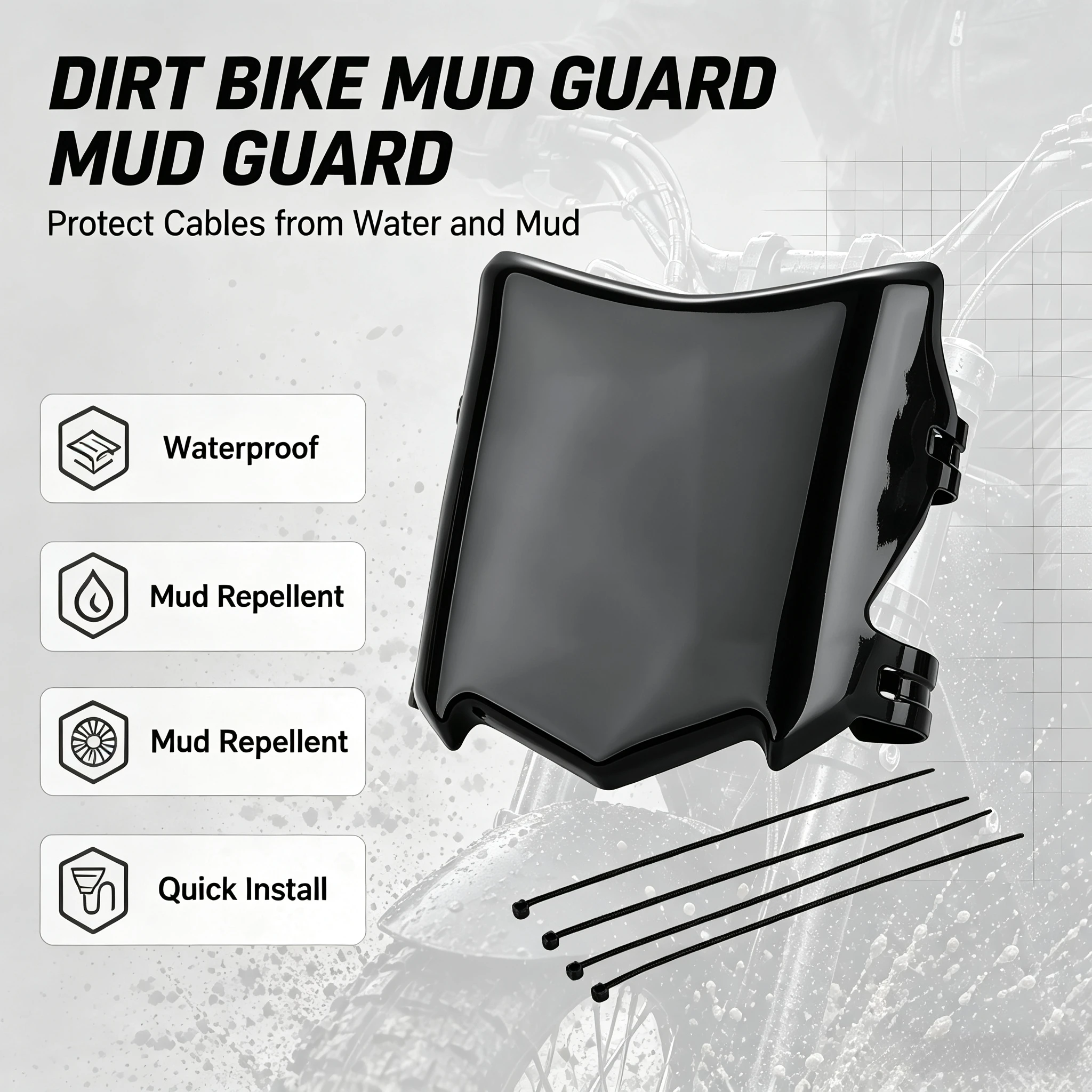 For Surron S X Stark Varg Talaria Sting Q20 Front License Plate Ergonomic Durable Design Electric Dirt E-Bike Parts