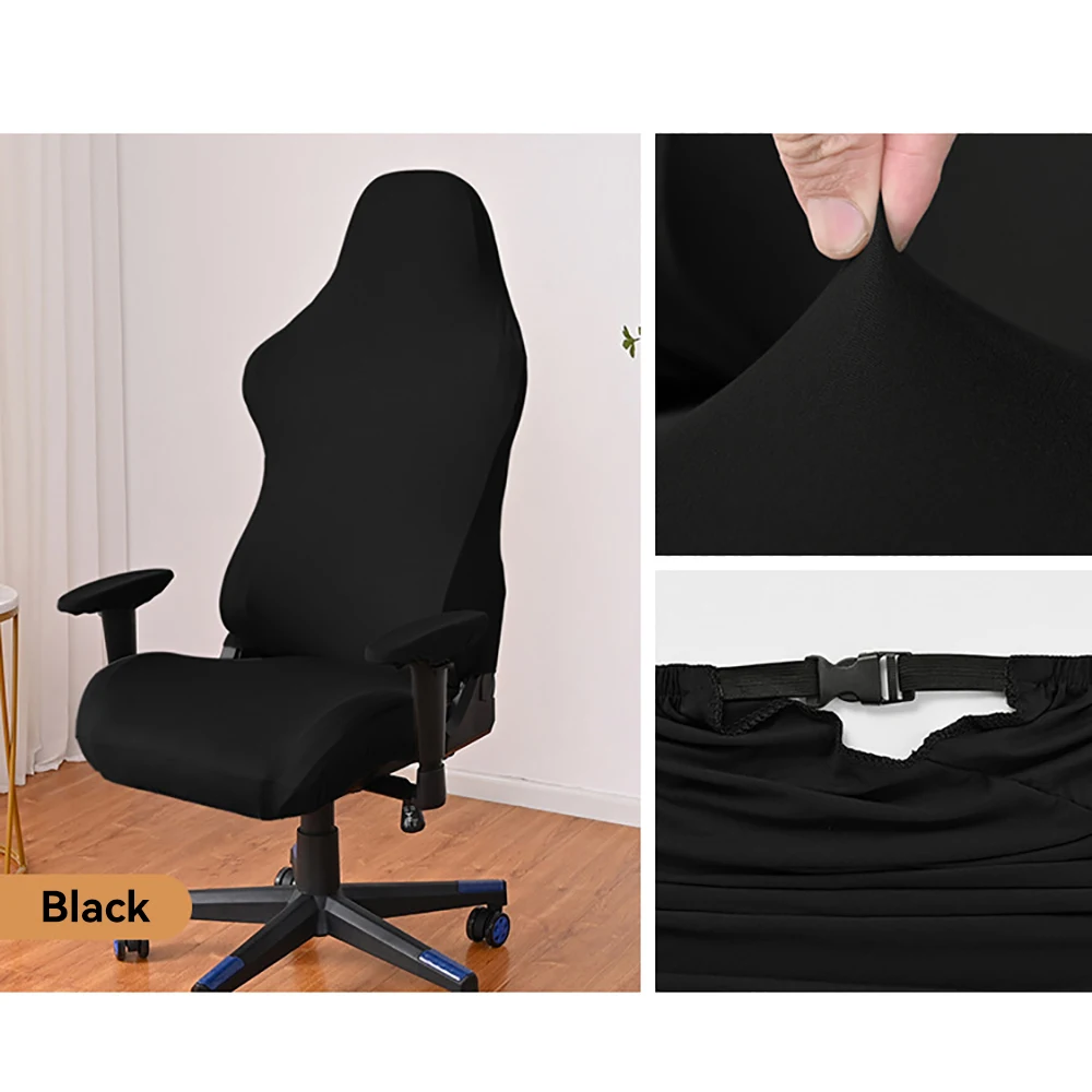 1 Set of E-sports Chair Cover Elastic Milk Silk E-sports Chair Cover Armrest Cover Dustproof Universal Chair Cover