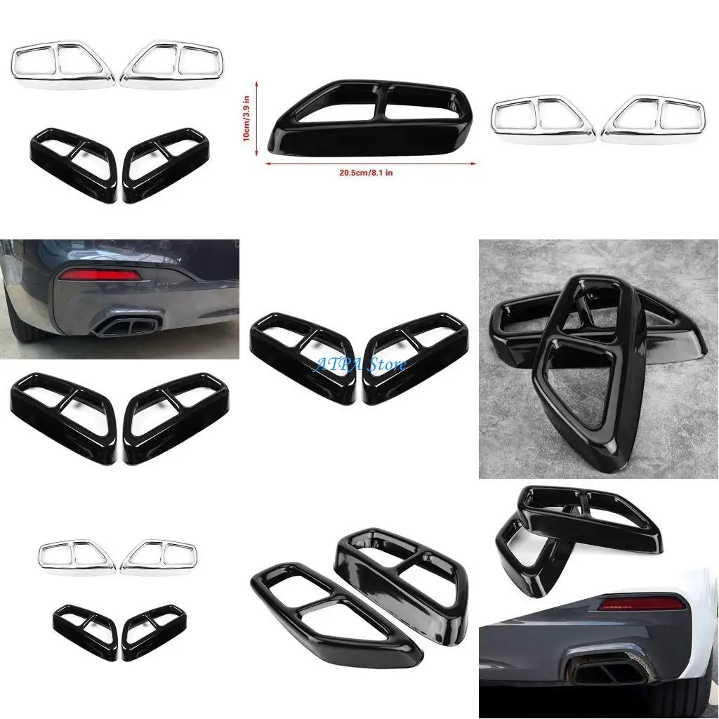 

U13C Car Tail Muffler Exhaust Pipe Output Cover Trim For 5 Series G31 525li 528li