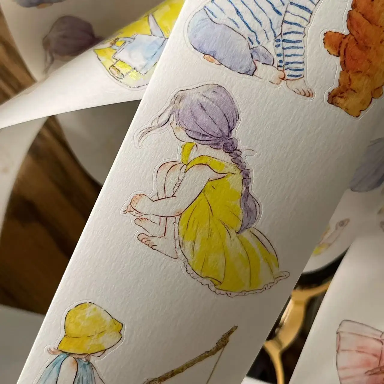 غابة فرس البحر المجلد.7 فتاة البراءة الطفولية A40 اشي شريط PET لصنع البطاقات لتقوم بها بنفسك سكرابوكينغ ملصق مزخرفة #6