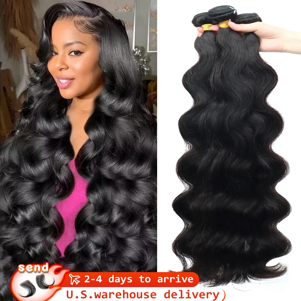 

34 36 38Inch Body Wave Human Hair Bundles 16A 100% Brazilian Remy Hair 3/4/5Bundle Deals Raw Human Hair Weave Bundles Extensions