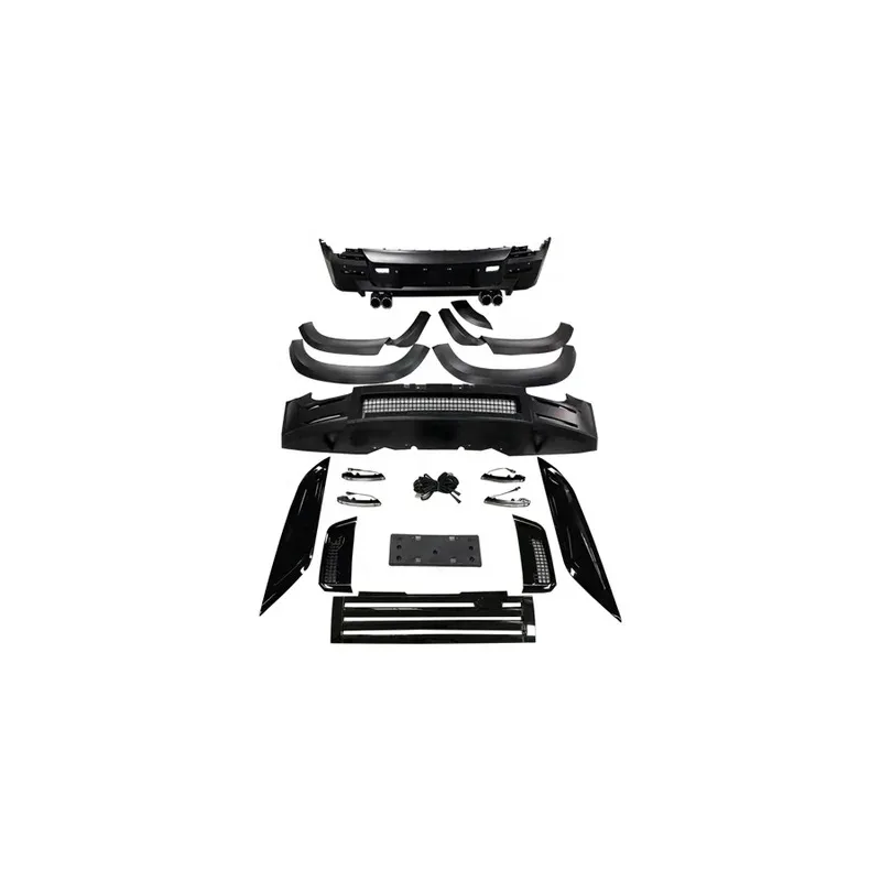 

For Defender 2010-2017 Bodykit Defender PP Material Bumper Front Lip Rear Diffuser Side Skirt Wheel Eyebrow Grille