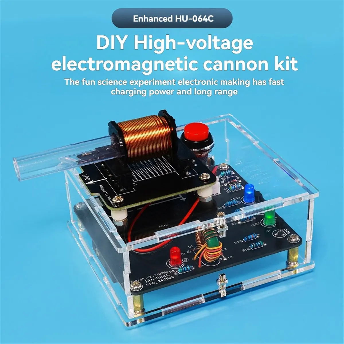 T1042C-DC3V DIY Coil Boost Module Kit High-Voltage Electromagnetic Transmitter Converter for Welding Practice HOT