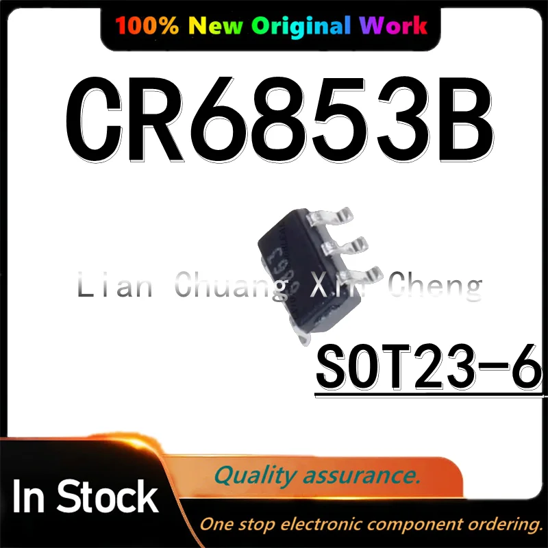 (50piece)100% Original CR6853 6853 CR6853B 68... SOT23-6 In Stock