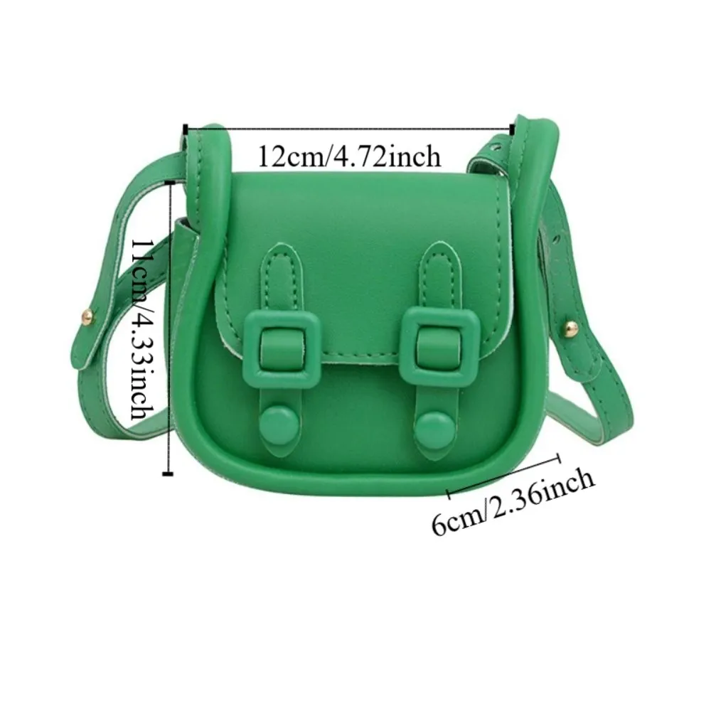 حقيبة سرج صغيرة أنيقة بلون الحلوى من جلد البولي يوريثان حقيبة مربعة صغيرة حقيبة أحمر الشفاه الفرنسية الرجعية للنساء #5