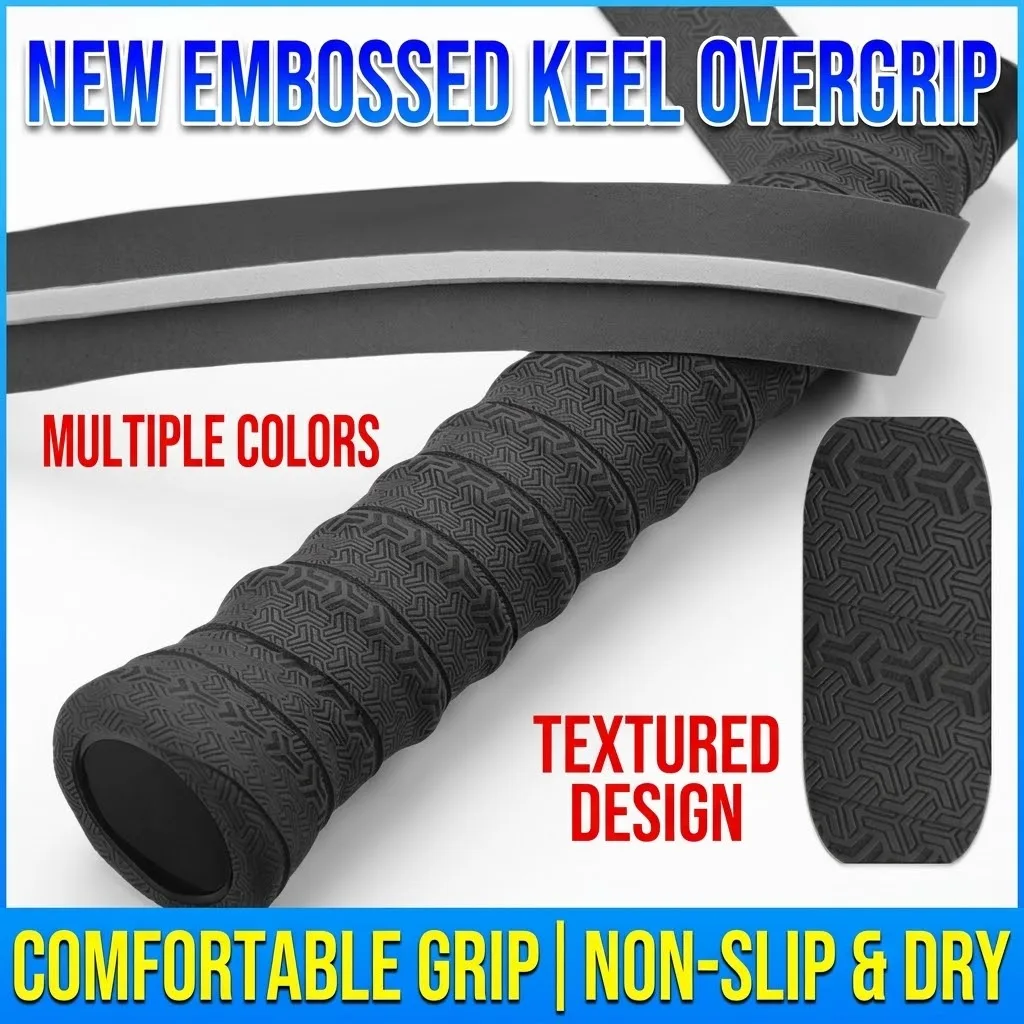 5-Pack of High-Quality Badminton Racket Grips, Embossed Dragon Bone Shock-Absorbing Handle Wraps, Anti-Slip and Sweat-Absorbing Special Wrapping Tape