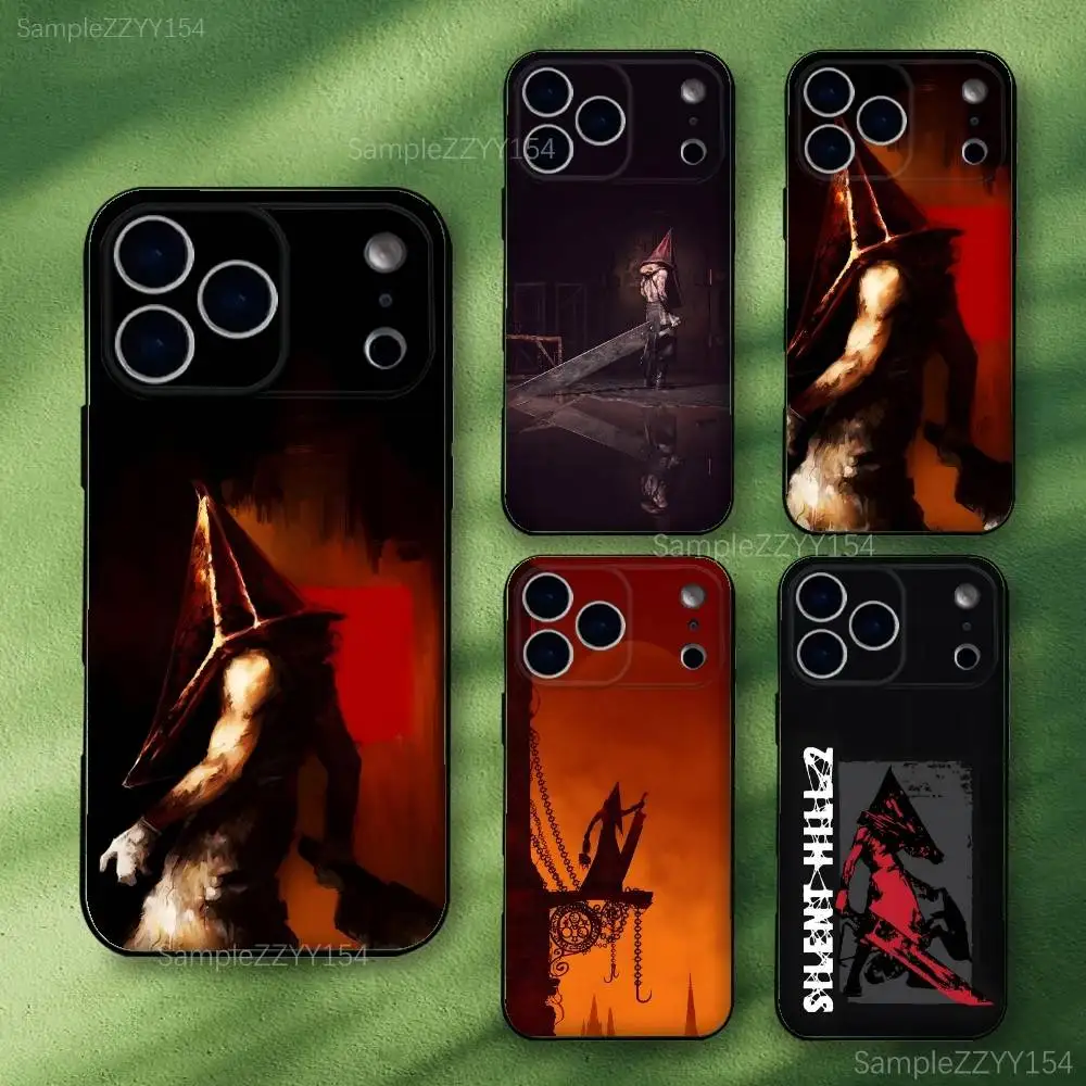 

Red Pyramid Slient Hill 2 Re Phone Case For iPhone 17,16,15,14,13,12,Pro,Max,Plus,E,SE4,Air,Mini Black Soft Funda