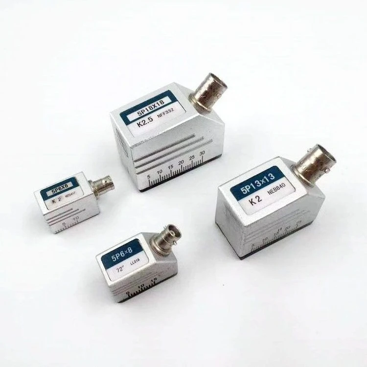 2.5P 9×9 K2 Ultrasonic Angle Probe, Dual‑Crystal 5P 6*8 K0.8/1/1.5/2/2.5/3 UT Transducer