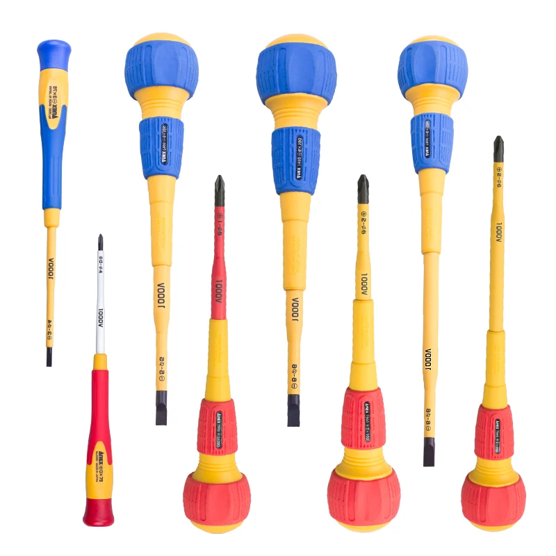 Japan ANEX Imported Screwdriver Insulated Strong Magnetic Professional Electrician Tool  Durable Non-Magnetic view 4