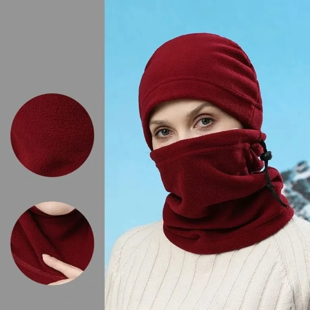غطاء الوجه الدافئ قبعة الصوف وشاح الباردة والدليل على الرباط بيني قبعة لينة الصوف يندبروف الشتاء قبعة وشاح الخريف