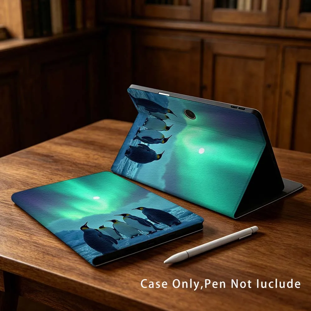 Antarctic Penguin Aurora Soft For OPPO VIVO IQOO OnePlus Realme Pad 3 Pro 13 12.1 11.4 11 inch Pen Tray Tablet Case