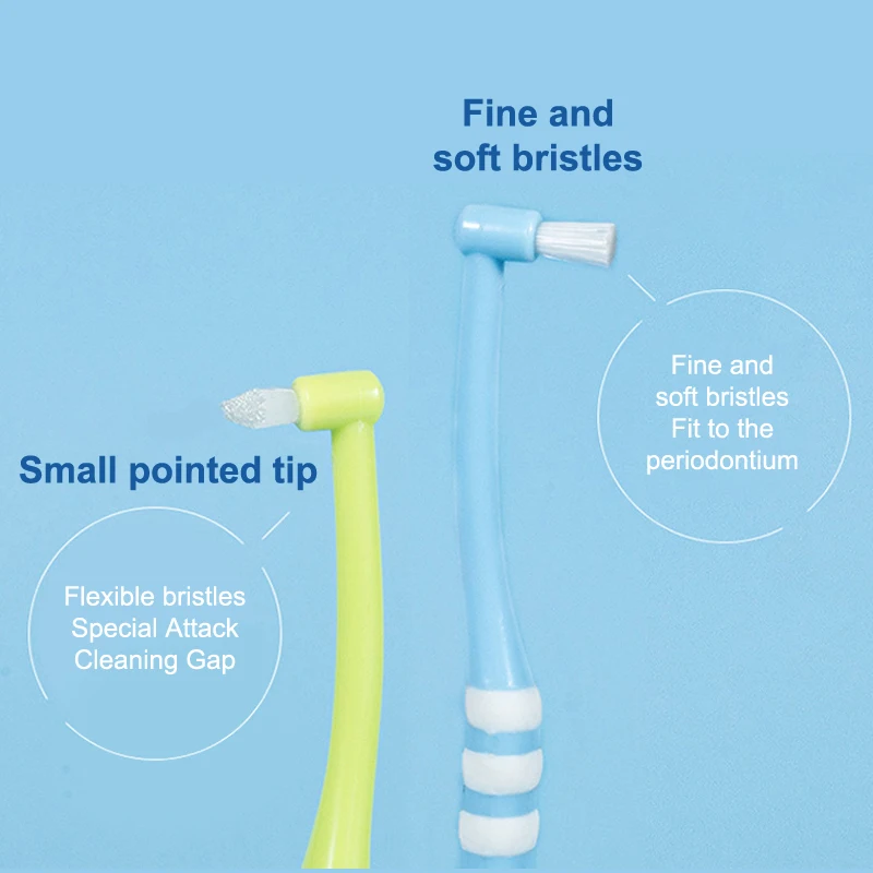 1pcs Tuft Toothbrush Tufted Brush End-Tuft Interspace Brush Soft Trim Toothbrush Single Tufted Toothbrush Interdental Oral Care