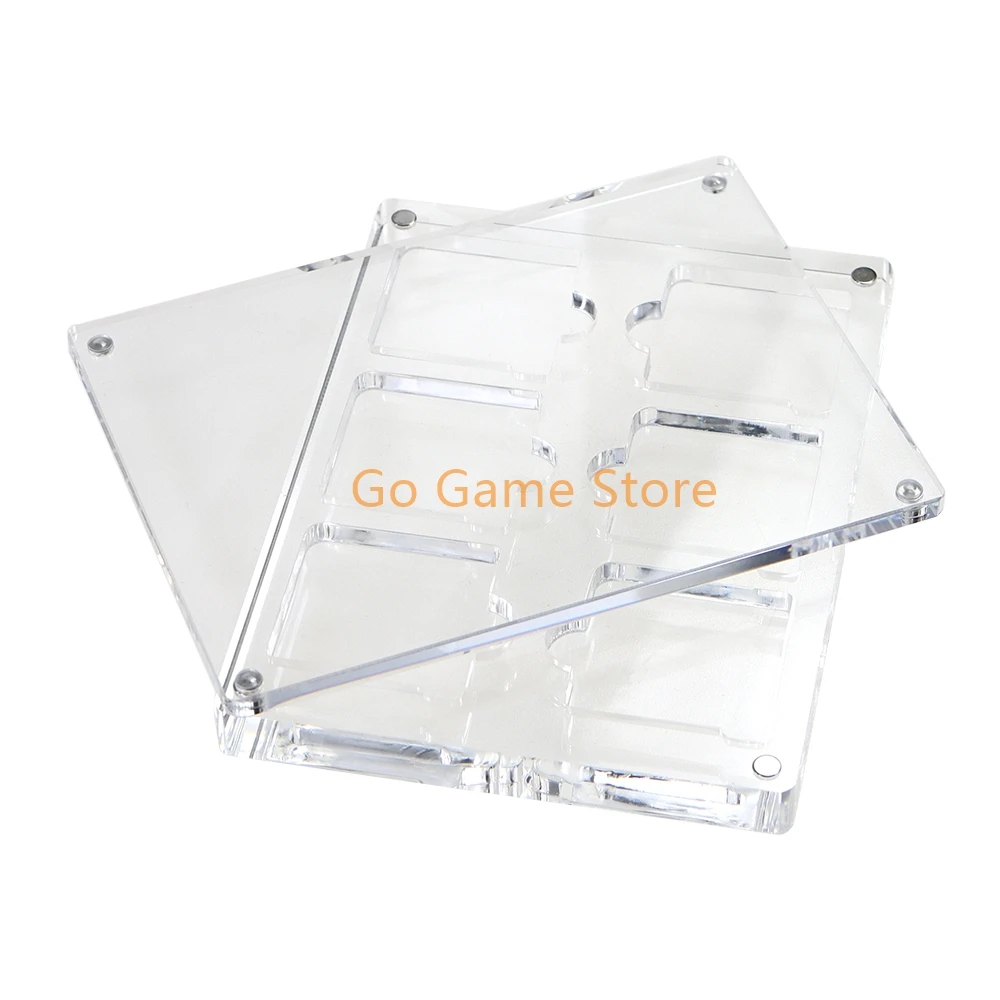 1 Buah Casing Kartrid Kartu Permainan Akrilik Transparansi Tinggi Penutup Magnetik untuk Kotak Penyimpanan Nintendo 3DS NDS