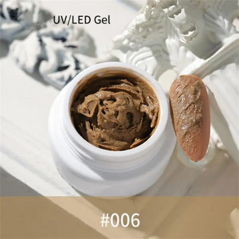 Nuevo Gel de crema para uñas, pasta de Gel de dibujo, textura de arena 3D, aceite, grava, escultura de arena, barniz, Gel para decoración de uñas en relieve