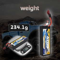 Batería LiPo VSVAW 2S 7,4V 4200mAh 80C XT60/EC5/T para RC
