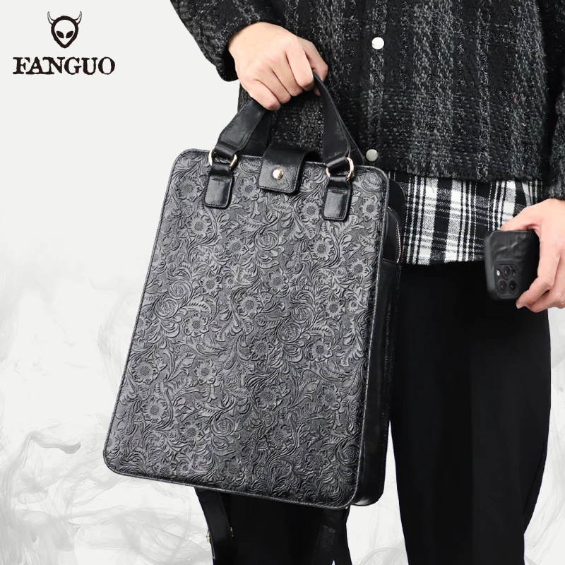High end Genuine Leather Backpack Vintage First Layer Travel Satchel Knapsack Anti Theft Large Bag Unisex Book Bags