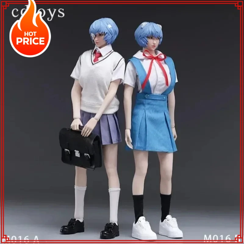 

1/6 Cdtoys High School Short Shirt Skirt Vest Girl Uniform Clothes Set Two Colors for 12" Soldier Action Figures Doll Model