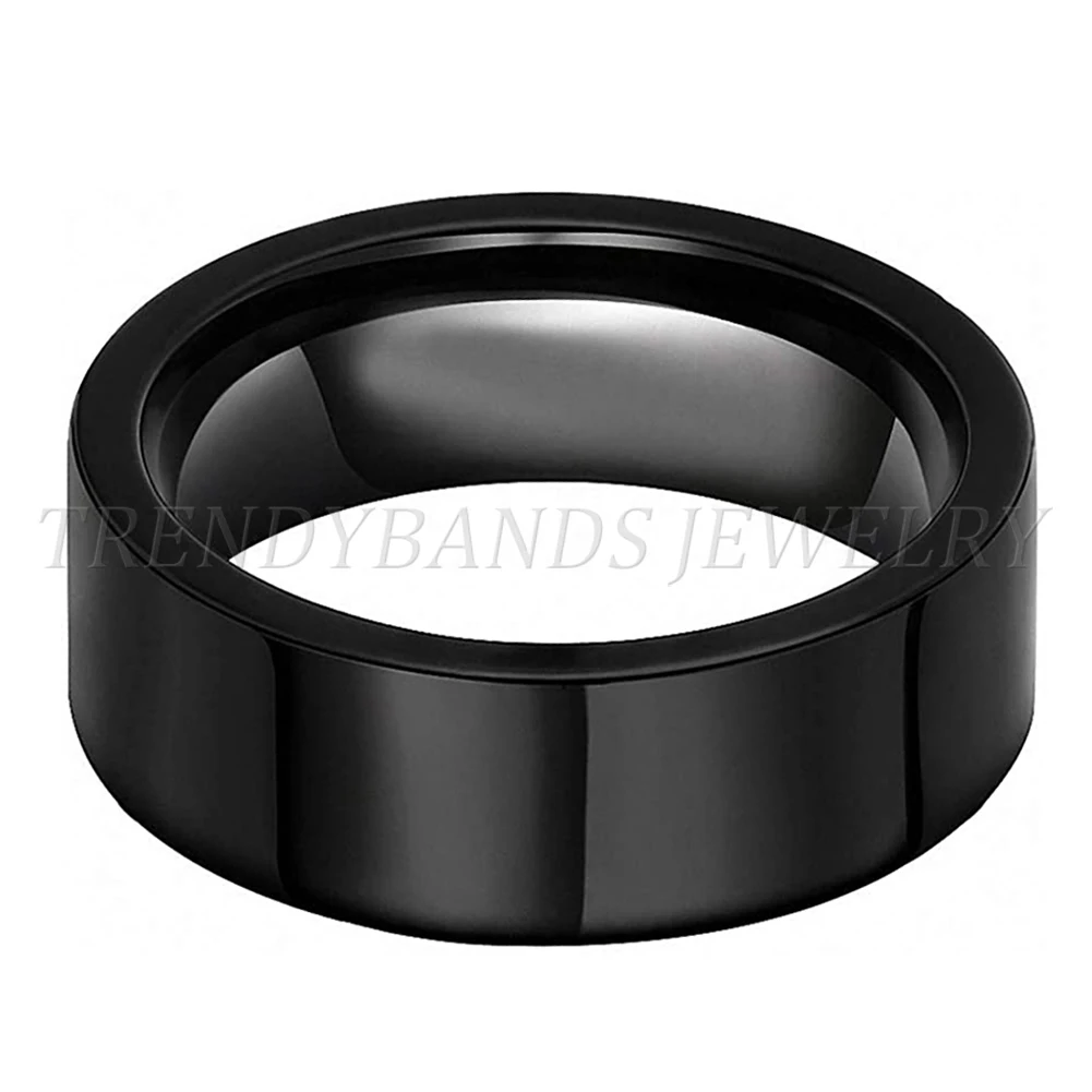 6mm 8mm Damen Herren Wolframcarbid Ring Ehering Großhandel Paar Jubiläumsgeschenk Hochglanzpoliert Glänzend Comfort Fit – Detail 8