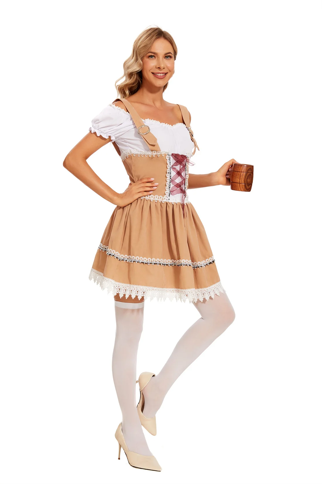 Duits Oktoberfest Kostuum Voor Vrouwen Meid Ober Cosplay Uniform Alpen Traditionele Outfit Halloween Carnaval Fancy Party Dress