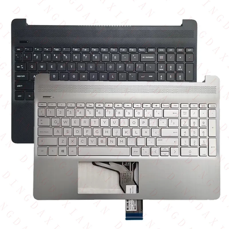 F+ NEW Russian/US/Spanish/Latin/UK Laptop Keyboard Palmrest Case For HP 15-DY 15T-DY 15-EF 15S-FQ 15S-EQ TPN-Q222